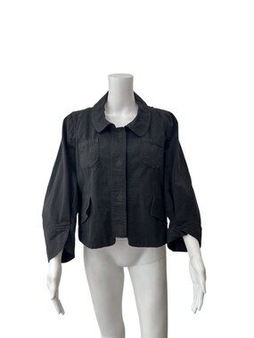 Christian Lacroix Black Cropped Denim Jacket size IT 42/6